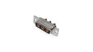 D-Sub Connector, Straight, Socket, 3W3, Signal Contacts - 0, Special Contacts - 3